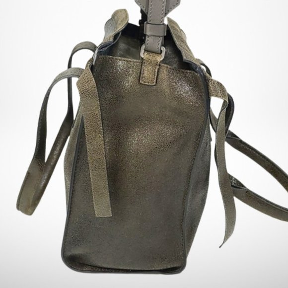 Brunello Cucinelli Buffed Leather Shoulder Bag. Monili - Picture 4 of 16